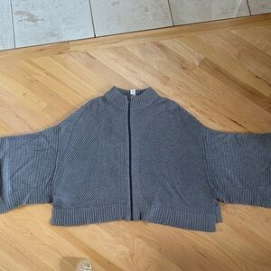 lululemon athletica Charcoal Zip-Up Sweater